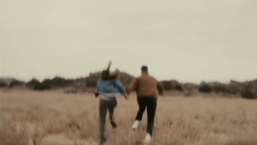 Running Away Couple GIF