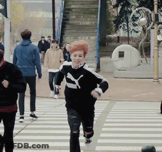 Running BTS Jimin Puma GIF