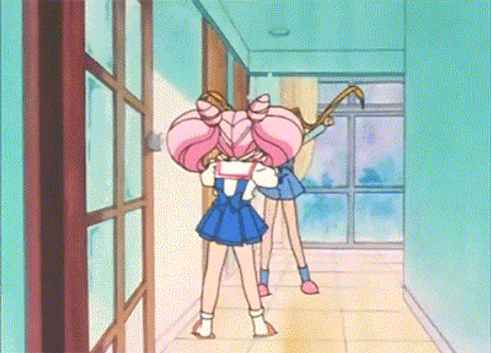 Running Chibiusa Tsukino Sailor Moon GIF
