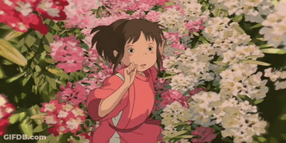 Running Chihiro Ogino Trippy Loop GIF