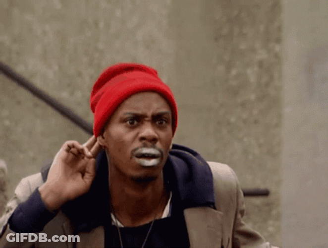 Running Dave Chappelle Crack Meme GIF