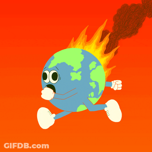 Running Earth Flame On GIF