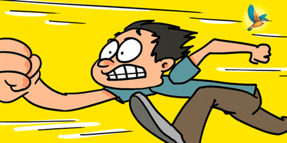 Running Fast Animated Guy GIF