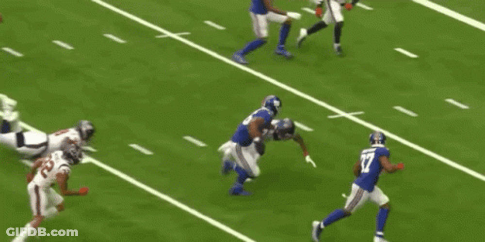 Running Fast Saquon Barkley Go Go GIF