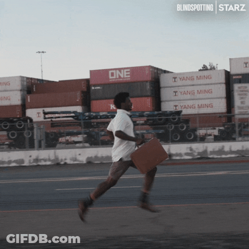 Running Fast With A Attached Case GIF