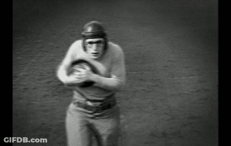 Running Harold Lloyd Football GIF