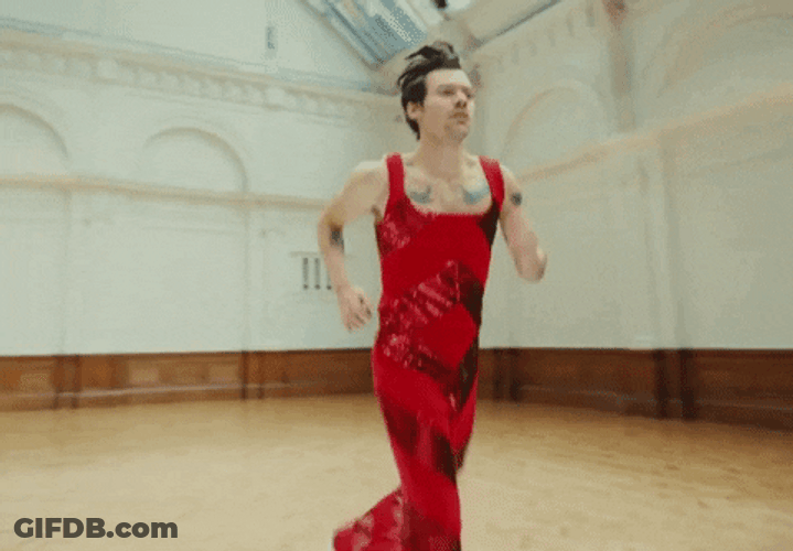 Running Harry Styles As It Was GIF