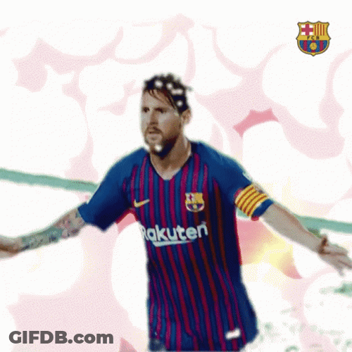 Running Lionel Messi With Goat Head GIF
