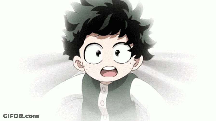 Running Little Izuku Midoriya GIF