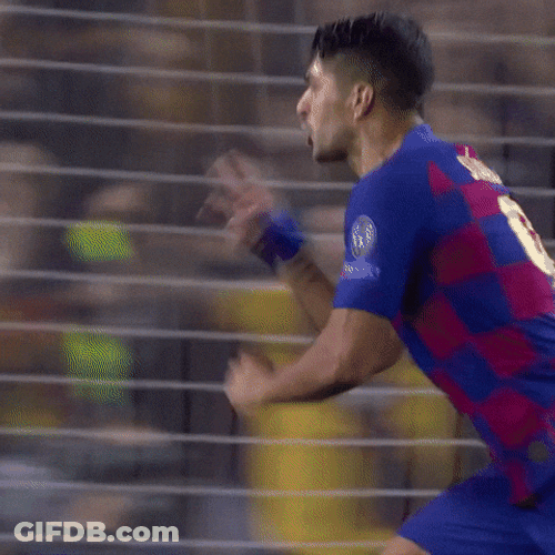 Running Luis Suarez GIF