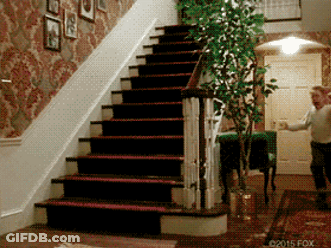 Running Macaulay Culkin Home Alone GIF