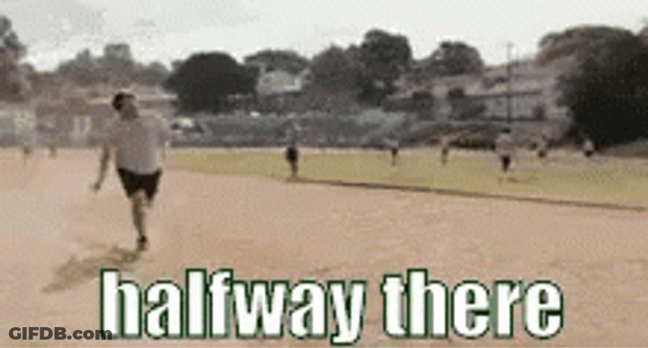 Running Man Half Way There GIF