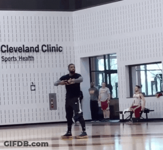 Running Man Kyrie Irving Cleveland Training GIF