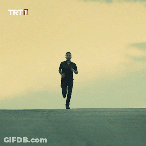 Running Man Slow Motion Run Approaching GIF