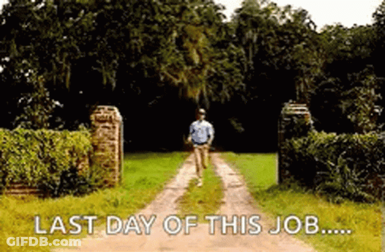 Running On The Last Day This Job GIF