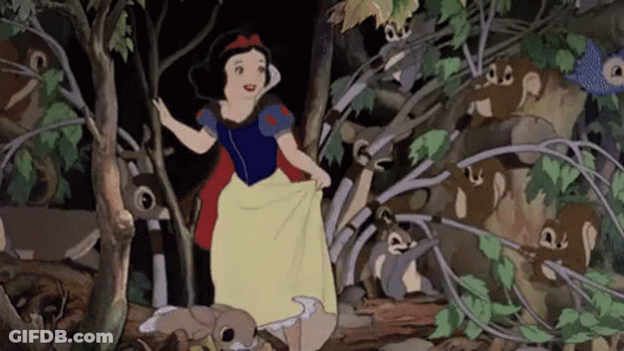 Running Snow White GIF