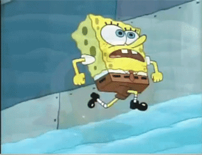 Running Spongebob Sandy Cheeks GIF