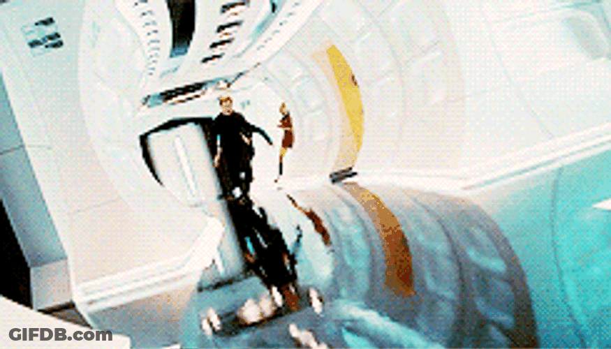 Running Star Trek Scene GIF