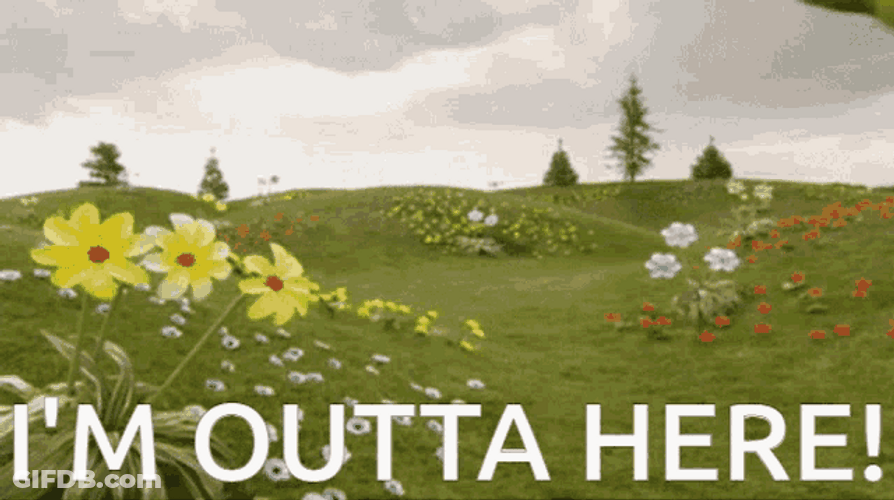 Running Teletubbies Dipsy GIF