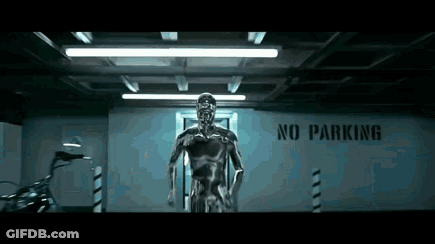 Running Transformation Of Terminator Arnold Schwarzenegger GIF