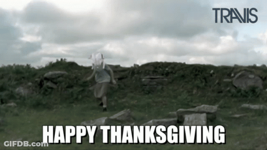 Running Turkey Meme Head GIF