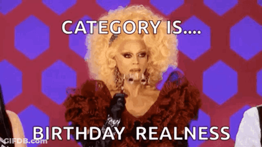 RuPaul Birthday Queen GIF