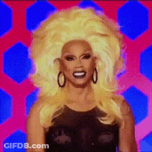 Rupaul Drag Queen Bad Finger Awkward Smile GIF