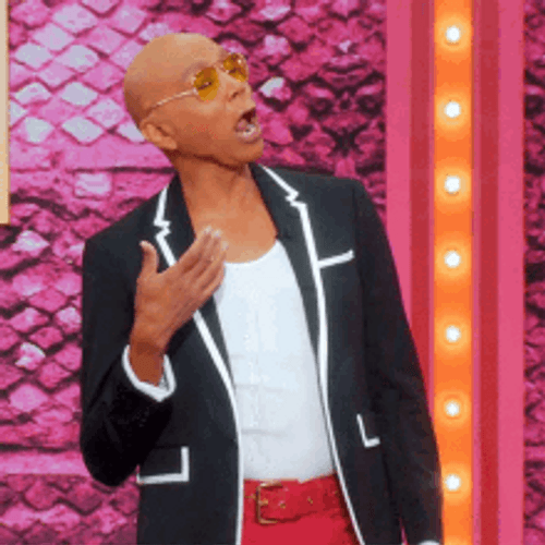 Rupaul Drag Queen Exaggerated Oh Woah GIF
