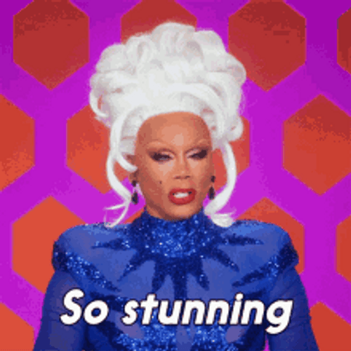Rupaul Drag Queen Iconic Wig So Stunning GIF