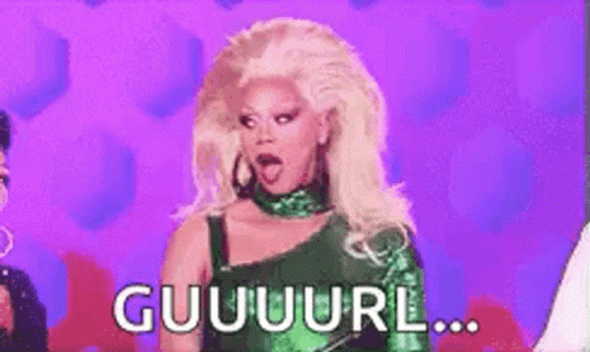 Rupaul Drag Queen Shocked Gurl GIF