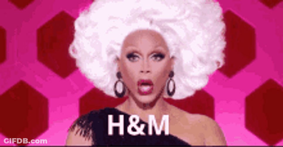 Rupaul Drag Queen Shocked H&M GIF