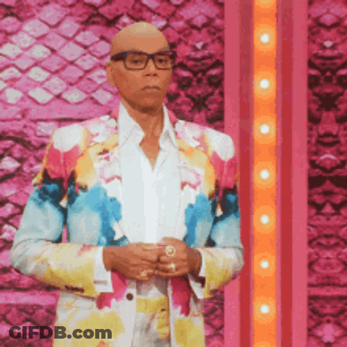 Rupaul Drag Queen Shoulder Shrug GIF