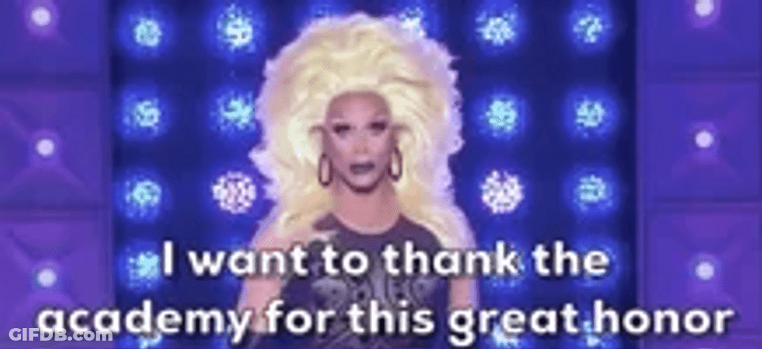 Rupaul Drag Queen Thank You Great Honor GIF