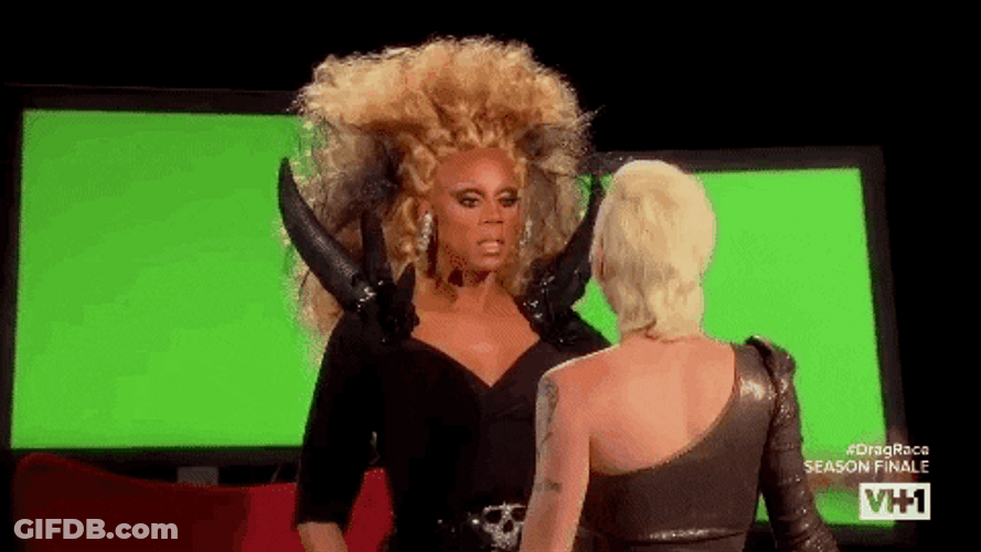 Rupaul Fighting Act With Contestant In Rupauls Dragrace GIF