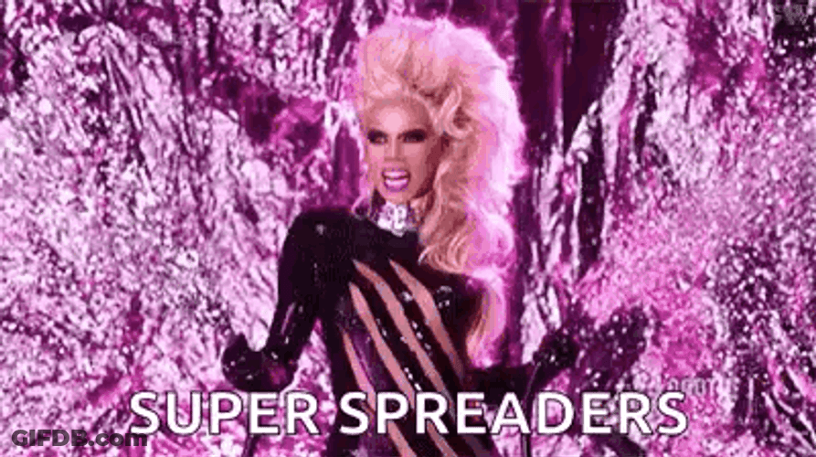 Rupaul Glitter Bomb Super Spreaders GIF