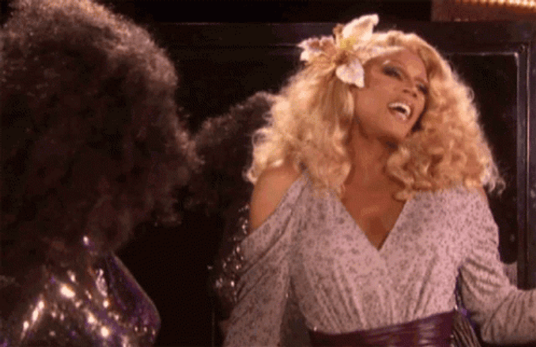 Rupaul Laughing Slap GIF