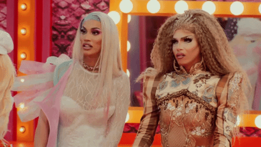 RuPaul's Drag Race Queens Huh Reaction GIF