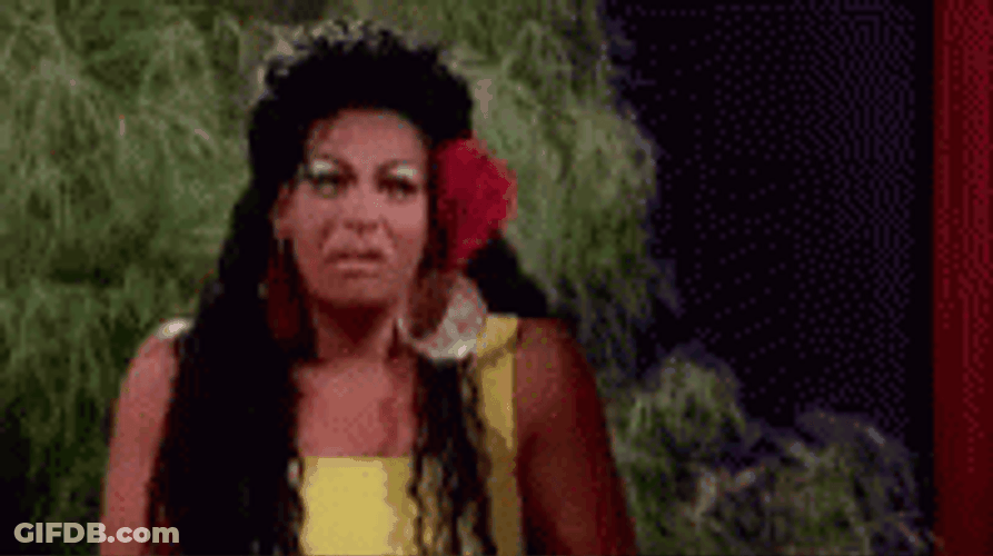 RuPaul Throwing Up GIF