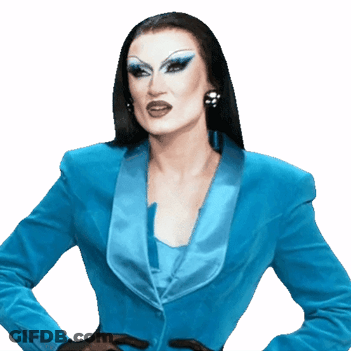 Rupauls Drag Race Gottmik Blue Outfit GIF