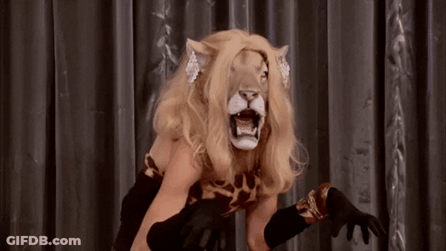 Rupauls Drag Race Lion Costume GIF