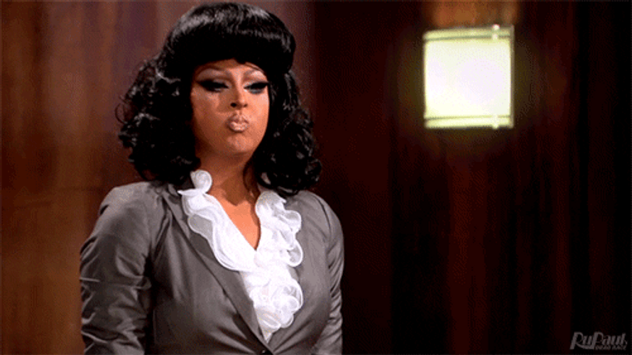 Rupauls Drag Race Spit Take GIF