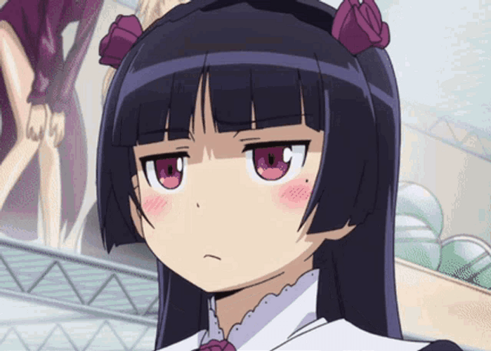 Ruri Gokou Shaking Head GIF