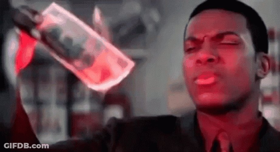 Rush Hour Chris Tucker Lighting The Dollar GIF
