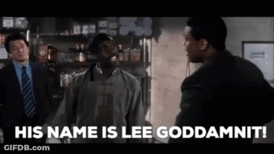Rush Hour His Name Is Lee GIF