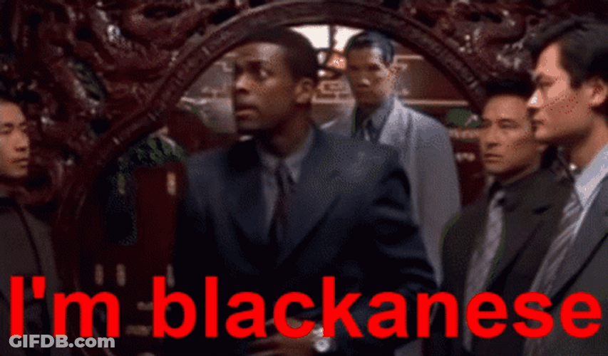 Rush Hour I'm Black Chris Tucker GIF