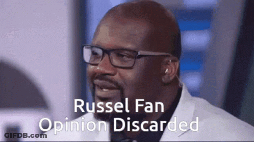 Russel Fan Opinion Discarded GIF