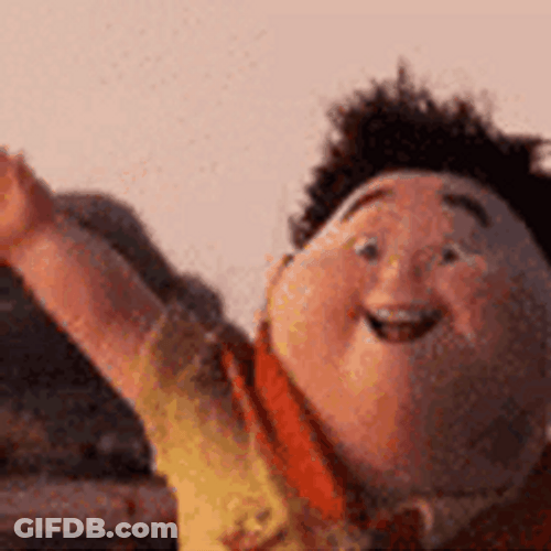 Russel From Up Movie Big Wave GIF