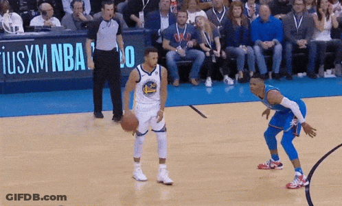 Russel Westbrook Steph Curry GIF