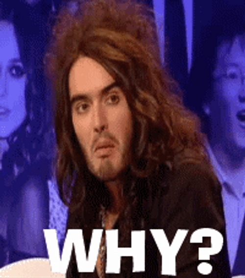 Russell Brand Saying Why GIF