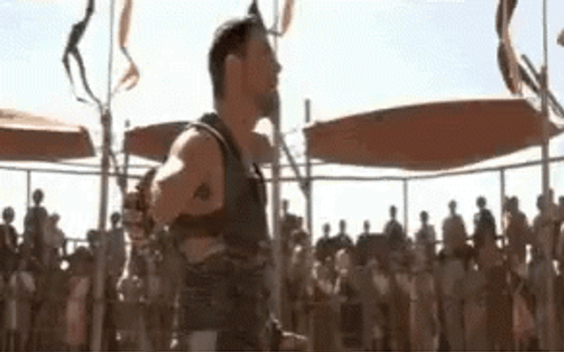 Russell Crowe Are You Not Entertained GIF